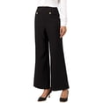 thumbnail image 4 of Wide Leg Dress Pants for Women High Waisted Work Business Casual Trousers XS Black, 4 of 6