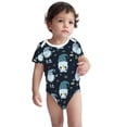 thumbnail image 3 of Balery Gnome and Snowflakes Pattern Baby Climbing Clothes Infant Bodysuit Cute Infant Bodysuit Baby Romper-6 Months, 3 of 7