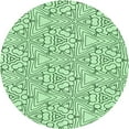 thumbnail image 1 of Ahgly Company Indoor Round Patterned Mint Green Area Rugs, 5' Round, 1 of 6
