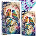 thumbnail image 1 of Pintura de diamante 5D DIY taladro redondo completo Kit de pájaro romántico decoración del hogar 40x70cm, 1 of 9