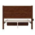 thumbnail image 6 of AFI NoHo 14" Queen Wood Platform Bed Frame with Foot Drawer Storage, Walnut, 6 of 7