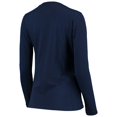 thumbnail image 3 of Women's G-III 4Her by Carl Banks Navy New England Patriots Post Season Long Sleeve V-Neck T-Shirt, 3 of 4
