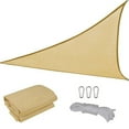 thumbnail image 4 of 1x1x1 Meter Outdoor Window Shade Sail Breathable Triangular Extra Large Shade Sail PE00X3099, 4 of 6