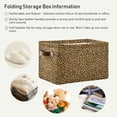 thumbnail image 5 of Coolnut Sexy Leopard Print Foldable Canvas Storage Bin, Sturdy Fabric Storage Basket with Handles, Storage Cube Box for Organizing Shelf Nursery Toy Closet 1PCS#1541 Home Decor, 5 of 7