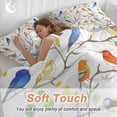thumbnail image 4 of 3 Piece Colorful Birds Duvet Cover Set California King,Microfiber Comforter/Quilt Cover with Corner Ties and 2 Pillowcases,Branch Animal Spring Branch Leaf Summer Soft Bedding with Zipper Closure, 4 of 8