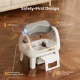 thumbnail image 4 of PetPivot AS12 Automatic Cat Litter Box Self-Cleaning with Safety Protection, Liners, Front Entry Step Included, Grey, 4 of 10