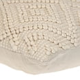 thumbnail image 4 of Parkland Collection Transitional Geometric Off-White 20" x 20" Pillow, 4 of 4