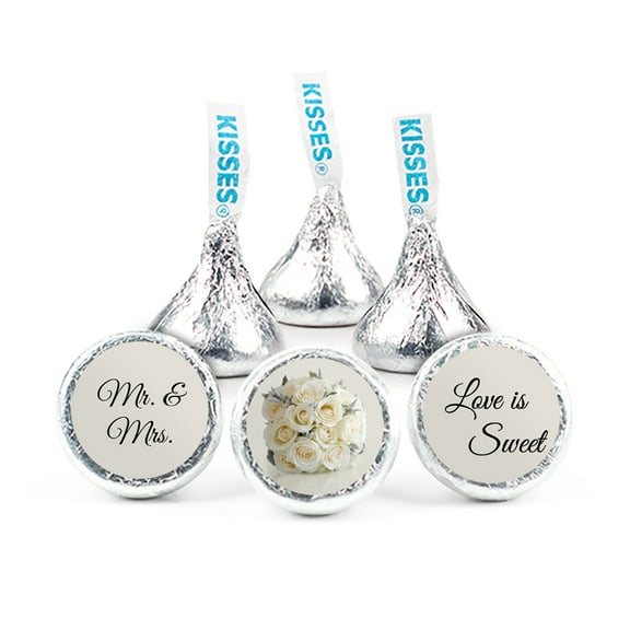 100ct Wedding Candy Hershey's Kisses Favors -  Candy Included - Floral