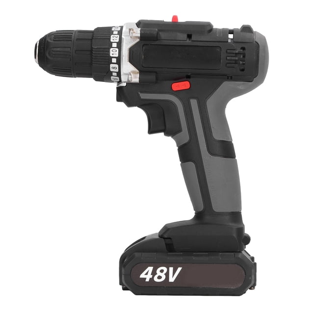 Juego de taladro inalámbrico, kit de destornillador sin escobillas, destornillador eléctrico doméstico, 48 V CA, 100-240 V