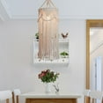 thumbnail image 1 of Macrame Lamp Shade Handmade Hanging Light Cover for Dorm Living Room Nursery Style A, 1 of 8