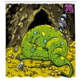 thumbnail image 3 of Ambesonne Dragon Shower Curtain, Creature Sleeping, 69"Wx75"L, Multicolor, 3 of 3