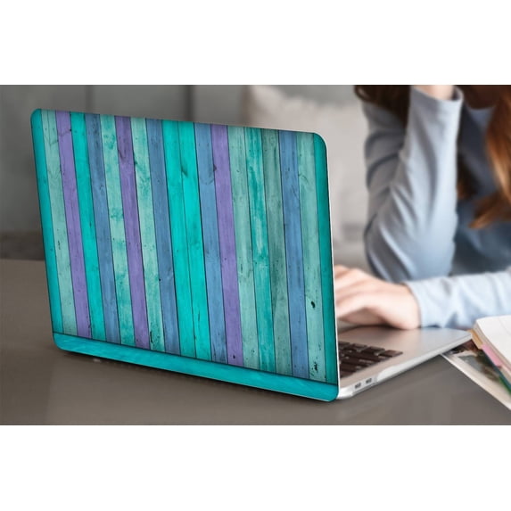 KSK KAISHEK Hard Shell Cover for 2015 - 2012 Release MacBook Pro 15" with Retina Display No Touch No CD-ROM + Black Keyboard Cover Model: A1398 Wood grain A 20