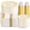 Ivory, variant on 350PCS Clear-Gold Plastic Plates - 100 Disposable Plates, 150Plastic Silverware, 50 Cups, 50 Napkins for Wedding & Party
