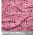 thumbnail image 1 of Soimoi Viscose Chiffon Fabric Dream Catcher & Butterfly Printed Fabric 1 Yard 42 Inch Wide, 1 of 1
