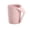 Pink, variant on Wall Mounted Portable Toothbrush Cup with Space Saving Design for Bathroom Couples Lightweight Travel Rinsing Mug Beige