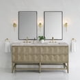 thumbnail image 2 of James Martin Vanities D100-V72-PBO-3VSL Emmeline 72" Double Basin Ash Wood Vanity Set -, 2 of 2