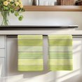 thumbnail image 7 of Green Wooden Grain Kitchen Towels Set of 4, Vintage Chic Geometric Gradient Absorbent Dish Towels for Kitchen, Microfiber Hand Towel, Quick Drying Tea Towel for Cleaning Decorative Dishcloths, 7 of 7