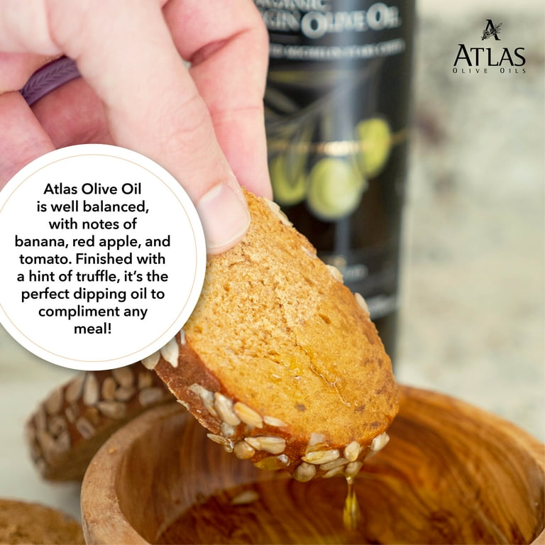 Atlas Organic Extra Virgin Olive Oil, Cold Pressed, Polyphenol