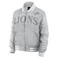 thumbnail image 2 of Women's Fanatics  Gray Detroit Lions Elements Wave Full-Snap Jacket, 2 of 7