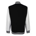 thumbnail image 2 of FDM - Chaqueta Béisbol/Universidad USA/ Rugby Unisex Hombre/Mujer (Blanco/Negro), 2 of 2