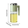 thumbnail image 3 of JingChun Olive Oil Dispenser Bottle for Kitchen Vinegar Dispenser-Leakproof Soy Sauce Dispenser Glass, Olive Oil Dispenser Bottle Non-Drip Spout,Non-Slip Handle for Kitchen Cooking, 3 of 8