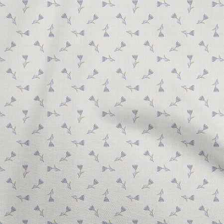 oneOone Polyester Spandex Gray2 Fabric Asian Floral Quilting Supplies Print Sewing Fabric By The Yard 56 Inch Wide