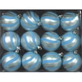 thumbnail image 1 of Ornement de Boule d'Aqua avec la Conception d'Aqua Sprial&44; Pack de 12, 1 of 1
