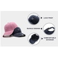 thumbnail image 5 of Women's Solid Color Heart Embroidered Baseball Cap, Soft Top Washed Cotton Adjustable Cap for Outdoor Daily Wear, Simple Embroidery Design Casual Sun Hat for Women and Ladies Blue, 5 of 6