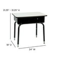 thumbnail image 6 of Flash Furniture Billie 24"W Student Desk with Open Front Metal Book Box Gray 5 Pack (5FDDESKGY), 6 of 9