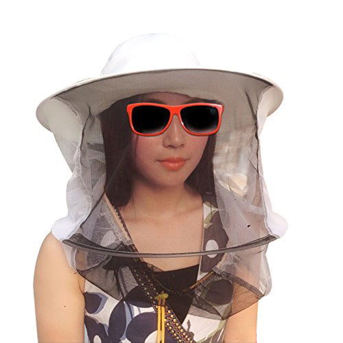 1PCS Beekeeping Hat Mosquito Bee Net Veil Face Head Protector Cap Protection New