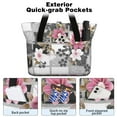 thumbnail image 2 of Tote Bag for Women - Pioneer Flower Shoulder Bag - Large Utility Work Duffle Bag with Zipper Handbag for Travel, Work, Sprots, 2 of 5