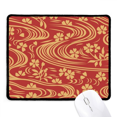 thumbnail image 1 of Curly Red Japanese Culture Flower Mousepad Stitched Edge Mat Rubber Gang Pad, 1 of 2