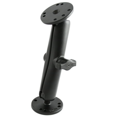 RAM MOUNT LONG DOUBLE SOCKET ARM W/ 2 2.5  ROUND BASES price history on PriceWatchPro