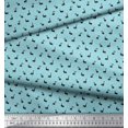 thumbnail image 3 of Soimoi Japan Crepe Satin Fabric Swan Small Fabric Prints by Yard 42 Inch Wide, 3 of 3