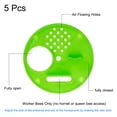 thumbnail image 3 of Uxcell 5 Pack Beehive Box Entrance Gate, 68mm Plastic Round Rotatable Bee Nest Door Disc Green, 3 of 4