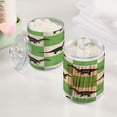 thumbnail image 5 of Ryvnso 2 Pack Qtip Holder Organizer Dinosaurs in Checkered Bathroom Cotton Swabs Cans Storage Canister, 5 of 7