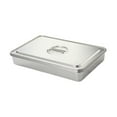 thumbnail image 2 of Abbracc Cake Pan with Cover Rectangular Stainless Steel Nonstick with Lid DIY Baking Pan 44cmx29cm, 2 of 9