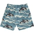 thumbnail image 2 of Boys Swim Trunks Beach Board Shorts Quick Dry Toddler Swimsuit Bathing Suits with Mesh Lining, 2 of 6