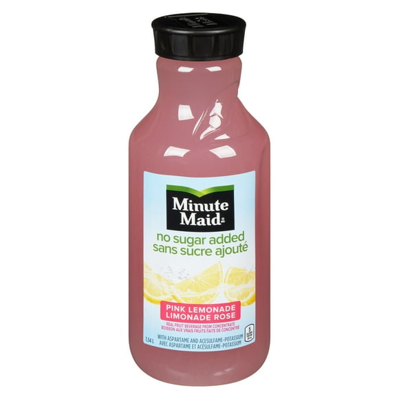 Minute Maid Sans Sucre Ajouté Limonade Rose Bottle, 1.54 Liters 1.54