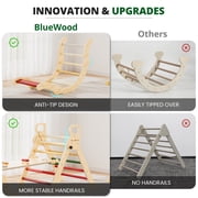 BlueWood Pikler Triangle Set 8-in-1 Foldable Wooden Indoor Jungle Gym