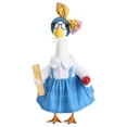 thumbnail image 4 of Aurorax Back to Class School Porch Goose Outfit 23"/19 inch/17in,Goose Clothes for Cement Goose Porch Goose,Teacher Blue All the Season 23" Porch Goose Clothing Accessories for Outdoor Yard, 4 of 8