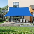 thumbnail image 6 of Jane Stone 12'X20' Rectangle Curved Edge Sun Sail,185 GSM HDPE 95% UV Block Breathable Canopy for Patio Garden Backyard,Blue, 6 of 7