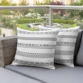 thumbnail image 5 of Pack of 2 Outdoor Pillow Covers 18x18 Inch Waterproof Black White Geometric Throw Pillow Covers,Decorative Couch Pillow Case Sham Modern Buffalo Plaid Abstract Art Patio Pillowcases Cushion Cover, 5 of 8