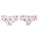 thumbnail image 2 of Gibobby Braguitas Slim Fit Ropa interior de cintura transpirable sin con estampado de corazón para el día de San Valentín para mujer (estilo 5)(Blanco, XXL), 2 of 4