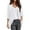 White, variant on Ediodpoh Womens Solid Color Elegant Puff Sleeve Chiffon Womens Cardigan Loose Cover up Casual Blouse Tops Summer Beach White XXXXXL