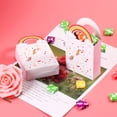 thumbnail image 3 of 50 pcs bolsa de papel bolsa de papel caja de caramelos arco iris europeo unicornio caja de galletas pastel pequeña caja de papel, 3 of 5