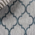 thumbnail image 5 of JONATHAN Y SANTA MONICA 2 x 8 Runner Rug, Arabesque Ogee Trellis - Gray/Teal, SMB122B-28, 5 of 10