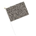 thumbnail image 3 of Handheld Flag Double-Sided Hand Waving Flag 8.2×5.5in Used For Team Activities Or Decoration In Decorative Places Leopard Print Pattern White And Black_4 Six Piece, 3 of 8