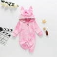 thumbnail image 2 of Mercatoo Toddler Baby Boys Girls Romper Jumpsuit Tie Dye Ribbed Long Sleeve Long Pant Zipper Hoodie Bodysuit Outfits, 2 of 8