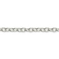 thumbnail image 3 of Solid 925 Sterling Silver 5.75mm Oval cable Chain Necklace 20" - with Secure Lobster Lock Clasp, 3 of 5